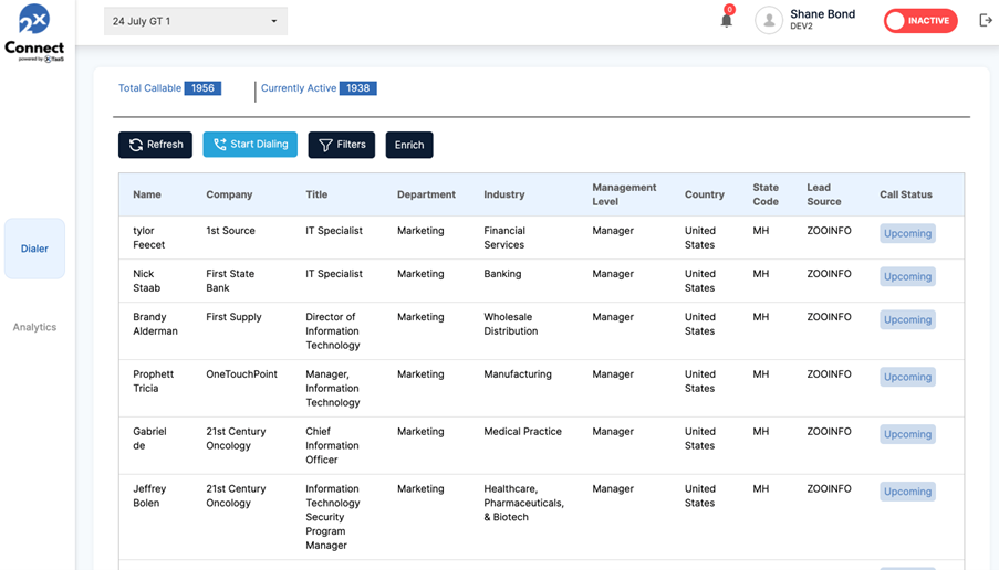 screenshot of 2x Connect
